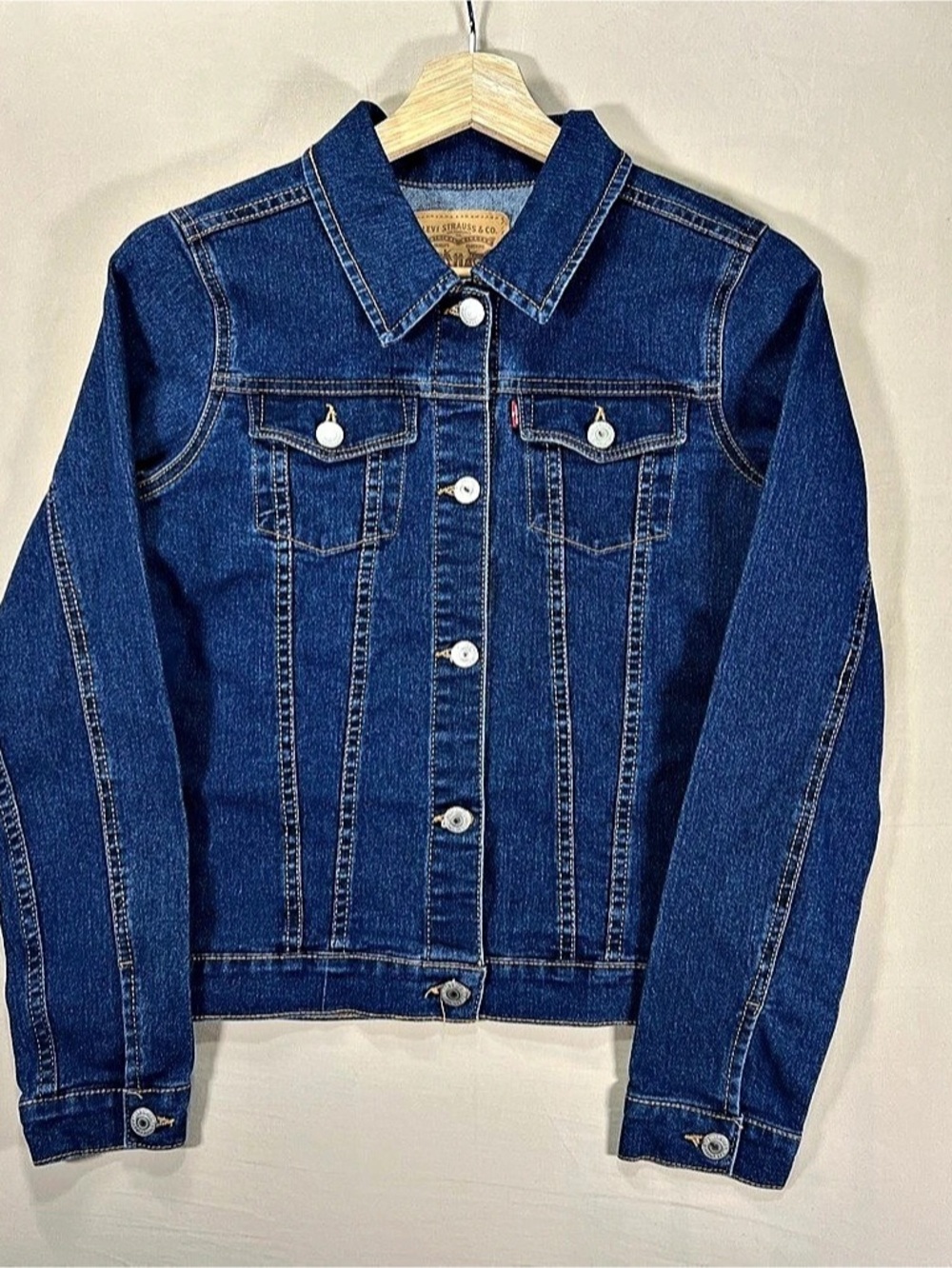 Levi's Ex-Boyfriend Trucker Jacket Blue Large